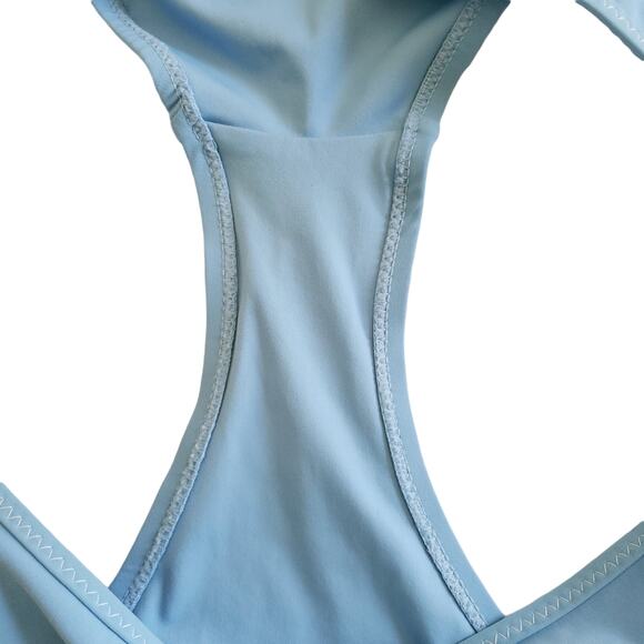 KISUII 2 pc pale blue swim set Aria bandeau top Skinny Tie Bikini bottoms Size M - Picture 8 of 10